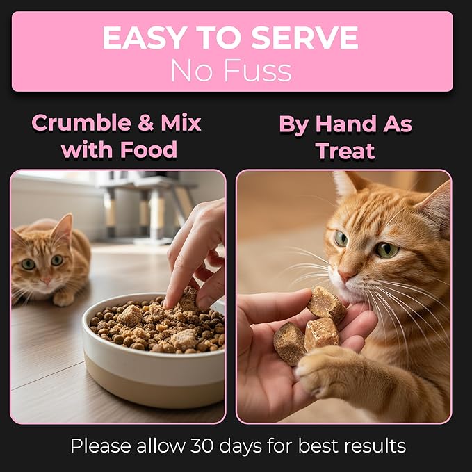 Pet Chef Urinary Cat Treats Low-Calorie UTI Support with Cranberry & Probiotics Holistic Kidney & Bladder Health - Natural Supplements for Cats - Improve Digestion & Stool Quality Organic Ingredients
