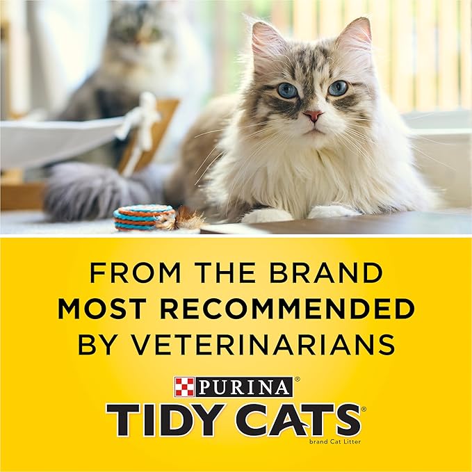 Purina Tidy Cats Tidy Care Alert Cat Health Monitoring Non Clumping Cat Litter with Silica Crystals - 8 Pound,(Pack of 2)