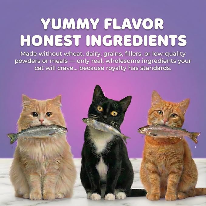 Human-Grade Cat Multivitamin | 15-in-1 Cat Vitamins for Indoor Cats + Taurine + Fish Oil + L-lysine + Lion's Mane | Feline Vitamins and Supplements | 45 Day Supply of Soft Chews
