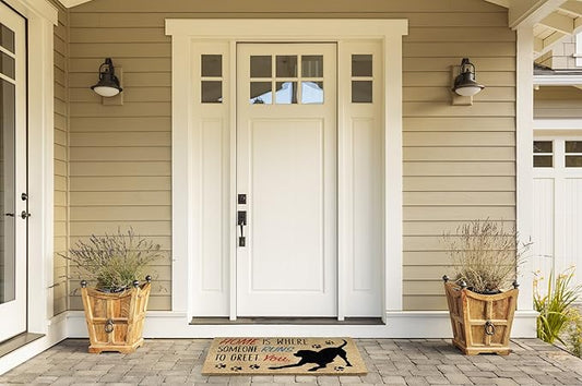 DII Pet Print Collection Natural Coir Doormat, 17x29, Home Dog