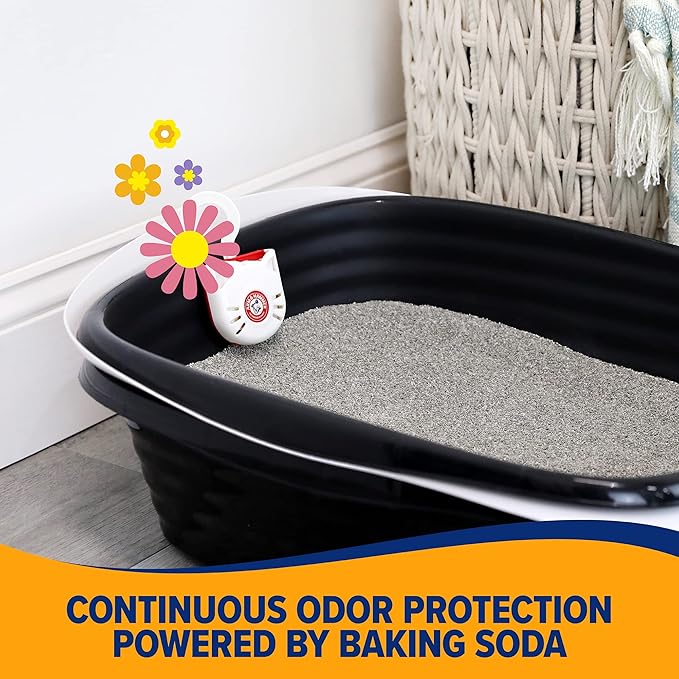 Arm & Hammer Cat Litter Pan Purrifying Pak, Removeable 30 Day Litter Box Deodorizer, 3-Pack