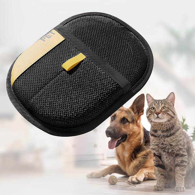 Pet Hair Removal Glove, 2025 New Upgrade Efficient Pet Grooming, Electrostatic Glove for Cats and Dogs, Reusable Pet Hair Remover Glove (2)