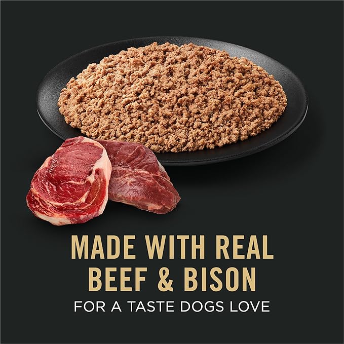 Purina Pro Plan Sport High Protein Wet Dog Food Beef and Bison Entrée - 13 oz. Cans,(Pack of 24)