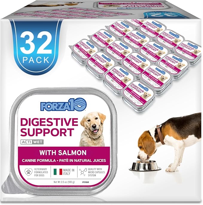 Forza10 - Dog Food, Vet Formulated Wet Dog Food for Sensitive Stomachs and Digestive Support, Non-GMO, Fish Flavor, Made in Italy (3.5 oz, 32 Pack)