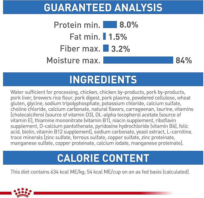 Royal Canin Feline Care Nutrition Weight Care Adult Chunks in Gravy Cat Food, 3 oz (Pack of 12)