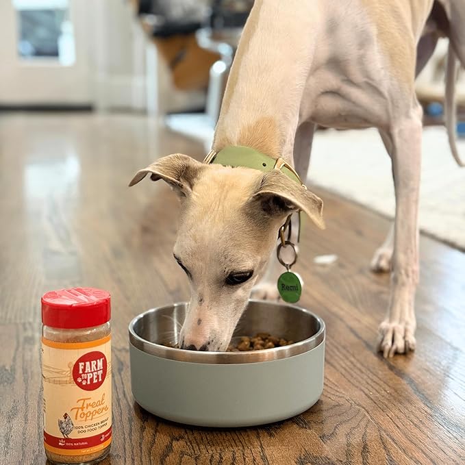 Farm To Pet - Dry Dog Food Topper - 4.7 oz Chicken Meal Toppers for Dogs, Single Ingredient, Lean, All Natural, Healthy Food for Small, Medium, Large Breeds, & Puppies, Made in USA