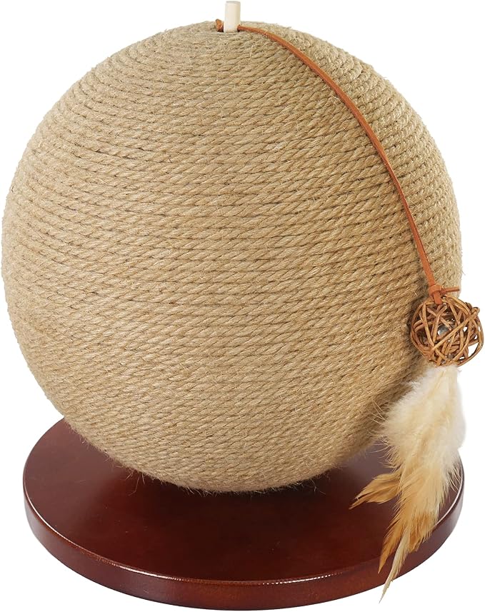 Rosewood Parsley Natural Jute Cat Scratcher, 30 x 30 x 33 cm