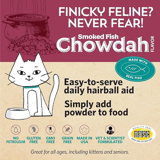 Meowbiotics Cat Probiotic Supplement – Digestive Health, Immune Support & Hairball Relief with Good Guts and Hairball Buster Variety Pack – Food Topper Supplement – Made in USA – 30-Day Supply Each