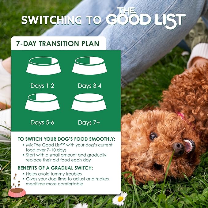 Farmland Traditions The Good List Air-Dried Dog Food, Premium Beef & Bone Broth for Dogs, Protein Rich & Grain-Free Nutrition, 5.5 Pound Bag
