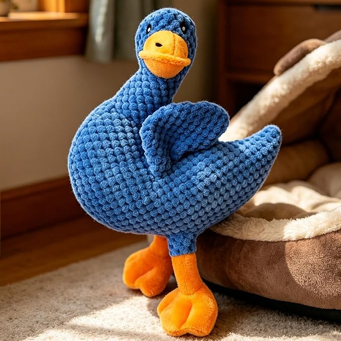 Interactive Dog Toys,Squeaky Duck Interactive Pet Supplies - Dog Teething Toys with Squeaker - for Puppies and Small Large Breeds Indoor Outdoor