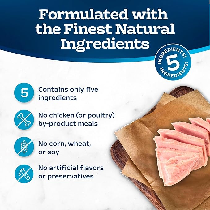 Blue Buffalo Tastefuls Purées with Tuna, Natural Cat Food Complement, Resealable Twist Cap Pouches, 3-oz (12 Count)