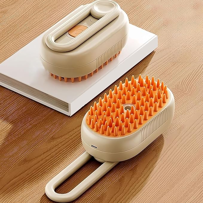 Pet Brush for Cats - Cat Shedding Brush Dog Grooming Supplies - Rechargeable Hair Remover Massage Tools for Cleaning Dematting Undercoat Removal Long Short Small Animals