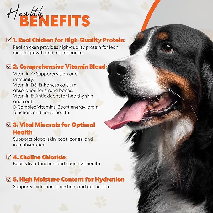 Scoochie Pet Products Chef Scoochie's Chicken Dog Food in Rich Gravy Natural Wet Food - Easy Open Pop-Top Cans for Grown Dogs - Complete Meal or Food Topper 12 Cans (14 oz e.)