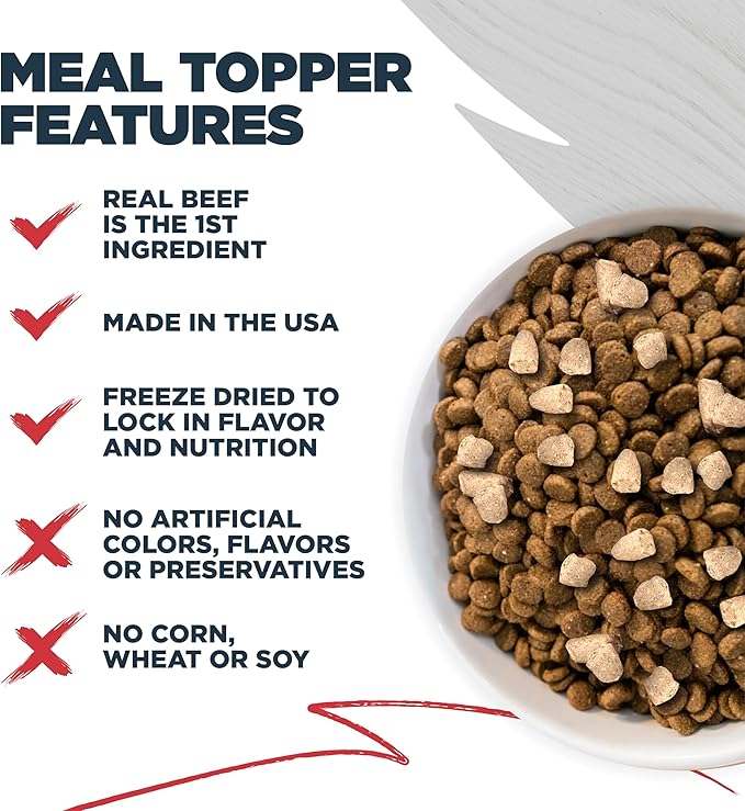Blackwood Dog Food Topper, Beef Recipe with Sweet Potato, 8 Ounce, High Protein with Probiotics, Use as Training Treat, Meal, or Topper