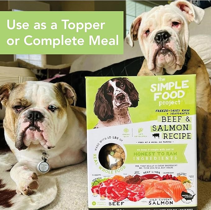 Simple Food Project - Duck & Trout Recipe - Freeze Dried Raw Food for Dogs - 96oz