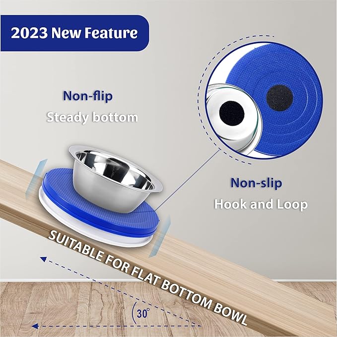 SoulThink® Ant Proof Cat Dog Bowl Tray - New Innovation Anti Ant Pet Food Dish Indoor No Chemical No Water Needed Different from Traditional Trap (Royal Blue)