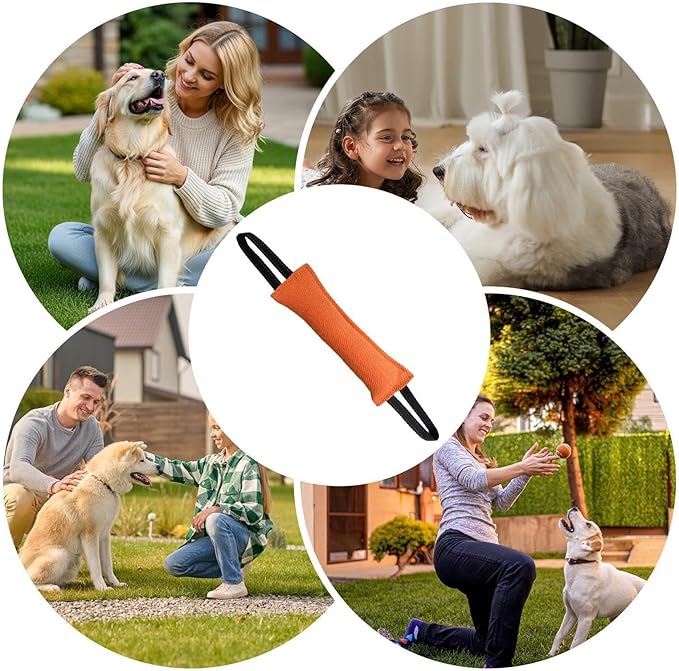 Dog Training Tool - Pet Fetch Supplies, 58x7cm Bite Resistant Dog Chew Toy for Training, Sturdy Structure with Flexible Texture, Reliable Animal Tool for Play Boosting and Pet Engaging