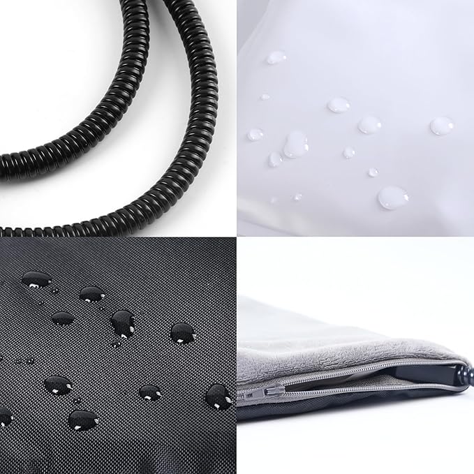 Outdoor Heating Pad，Heating Pet Bed for Small, Medium, Large and Dogs/Cats - Auto Temperature Control Outdoor Heated Pet Pad. (M -16 x 12 inch)