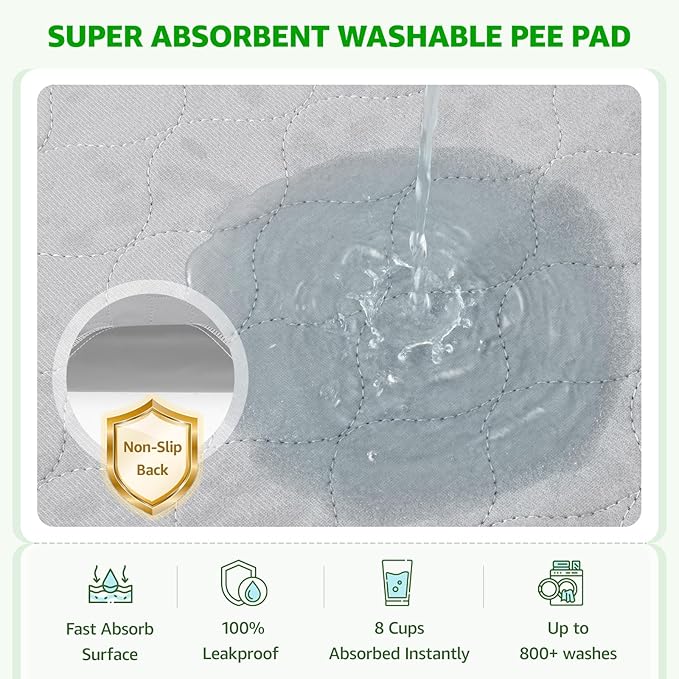 Portable Dog Grass Pad with Tray 20''x25'': Dog Litter Box with Artificial Grass Patch Bathroom Mat & Washable Pee Pad for Puppy Potty Training, Pet Loo Indoor Outdoor Use for Patio Balcony Apartment