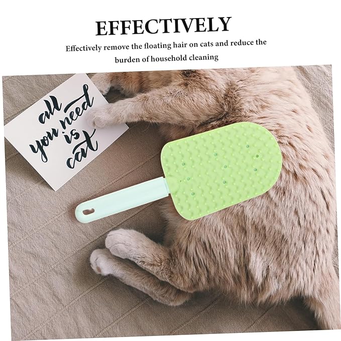 Totority 3pcs Cat Grooming Brushes for Efficient Hair Removal and Deshedding Ergonomic Dual-sided Combs for Indoor Pets Washable Design for Easy Maintenance for Cats and Small Dogs