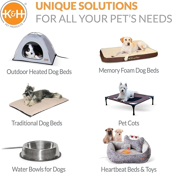 K&H Pet Products CleanFlow Filtered Water Bowl for Dogs Granite Medium 1.4 Gallon Bowl + 1 Gallon Reservoir