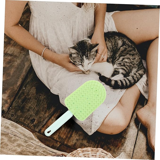 3pcs Cat Grooming Brush for Indoor Cats Dual-sided Deshedding Tool for Hair Comfortable Grip Efficient Hair Removal Washable Pet Grooming Combs