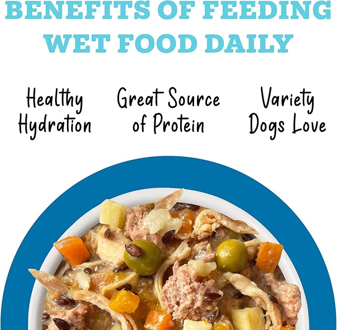 Weruva Awesome Shiny Wet Dog Food, Chicken & Brown Rice with Veggies, 14oz Can (Pack of 10)