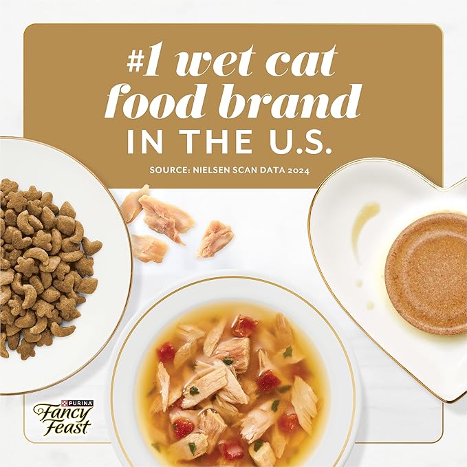 Purina Fancy Feast Gems Pate Mousse Wet Cat Food in Gravy with Turkey - 4 oz. (Pack of 8)