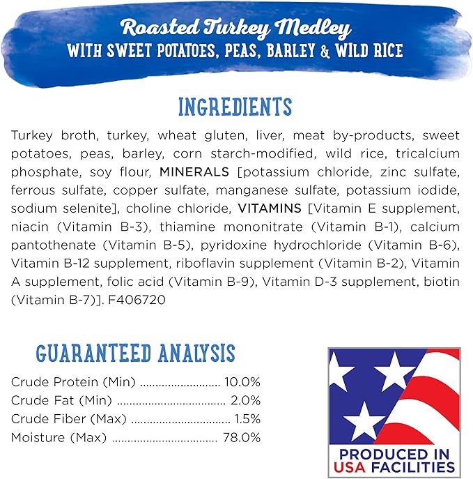 Beneful Purina Gravy Wet Dog Food, Prepared Meals Roasted Turkey Medley - (8) 10 oz. Tubs (Pack of 2)