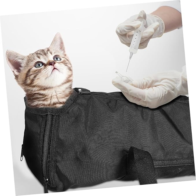 balacoo Cat Grooming Bath Bag Mesh Nail Clipping Holder Oxford Fabric Pet Supplies