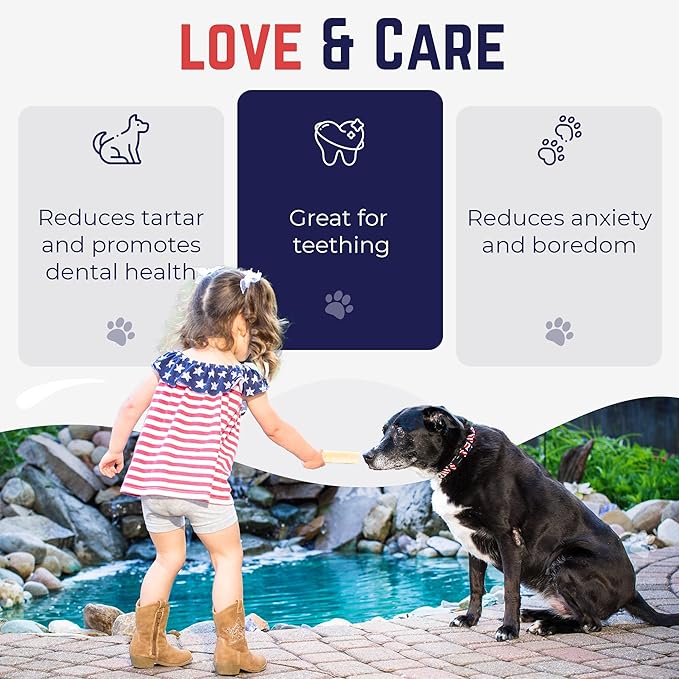 Devil Dog Pet Co. Himalayan Yak Cheese Dog Chews, Medium - 4 Pack, 100% Natural & Healthy, Lactose-Free, Long-Lasting Dog Treats, Premium Yak Milk Chew Bones for Dogs