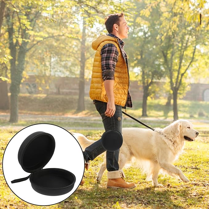 SHOWERORO Dog Treat Pouch and Drawstring Pet Food Bag, Reusable Oxford Cloth Snack Pouch 20x20x8cm for Outdoor Dog Walking and Training Supplies