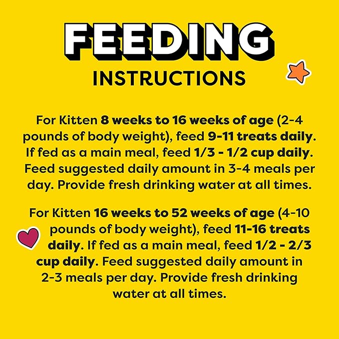 Temptations Kitten Treats Classic Crunchy and Soft Cat Treats, Dairy Flavor, 6.3 oz. Pouch (Pack of 10)