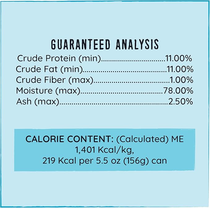 Hound & Gatos Wet Cat Food, 98% Salmon, Mackerel & Sardine, case of 24, 5.5 oz cans