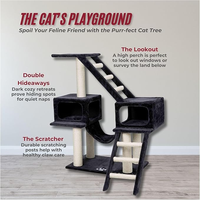 TRIXIE Pet Products Malaga Cat Playground (Dark Gray)