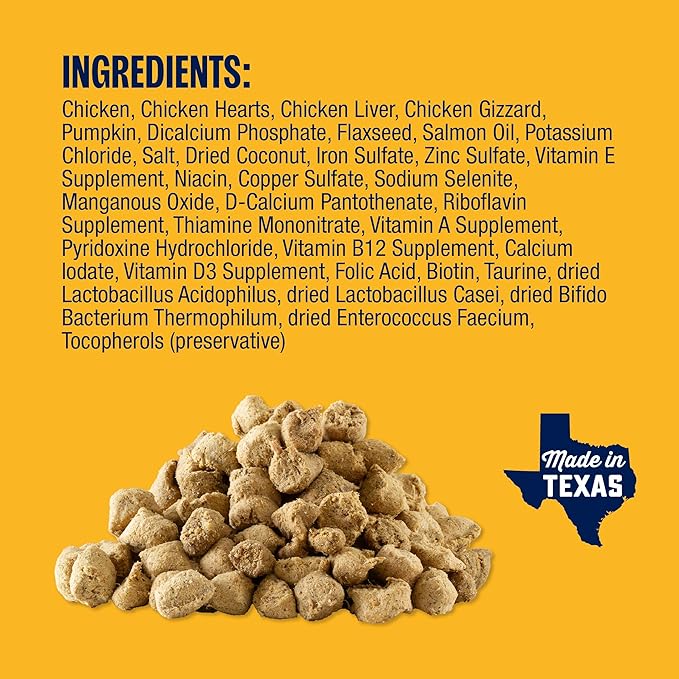 Muenster Freeze Dried Chicken Bites - Dog Food, Treat, Mixer or Topper (20oz) - Grain Free.