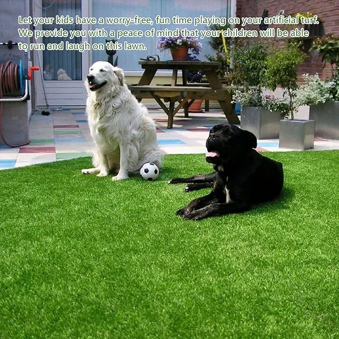 Artificial Grass Rug Turf for Dogs Indoor Outdoor Fake Grass for Dogs Potty Training Area Patio Lawn Decoration (98.3 x 39.4 Inch (Pack of 1))