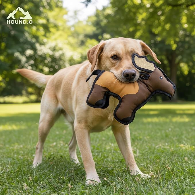 Plush Dog Toys | Elk Stuffed Animal Squeaky Toy for Dogs | Outdoor Pet Toy Built for Adventure