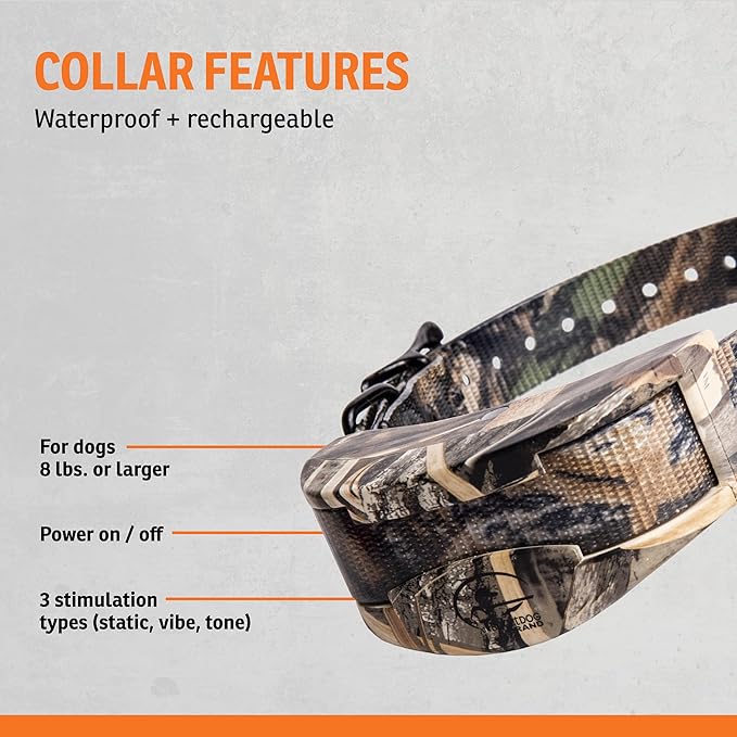 SportDOG WetlandHunter 1825X Add-A-Dog Collar - Expand Your Training System - Waterproof Static Shock Collar - Quick Charge - Realtree Max-5 Camo