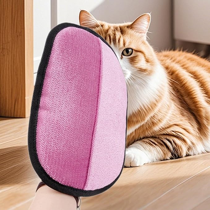 HouseVibe Pet Hair Remover Glove Professional Grooming Comb Detangling Brush for Dogs Cats Rabbits Small Animals Clothes Furniture 9.45x7.28 inch-
