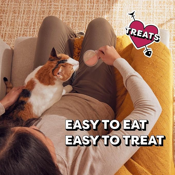 Temptations Lickable Spoons, Soft Lickable Cat Treats, Adult Wet Cat Treats, Tasty Chicken and Savory Salmon Flavor, 8 Spoons, Pack of 12 (96 Total)