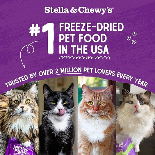 Stella & Chewy's Freeze-Dried Raw Cat Dinner Morsels - Premium Chicken Recipe with 98% Cage-Free Meat & Organs - Natural Grain-Free Cat & Kitten Food - Made in USA - 1 oz (Pack of 2)