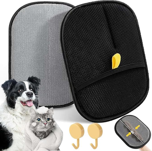 Upgrade Electrostatic Gloves Pet Hair, Reusable Pet Hair Remover Electrostatic Gloves, Pet Hair Remover Mitt with Static Charge for Dogs & Cats, for Furniture, Clothes, Bedding (1PC,B)