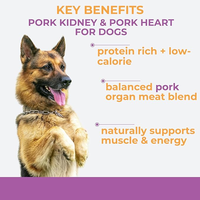 Momentum Carnivore Nutrition Freeze-Dried Pork Training Bites – Two Ingredients-Pork Kidney and Heart, Grain-Free, All-Natural Dog Treats –Made in USA – Perfect for Training & Rewards- 2.5 oz Bag