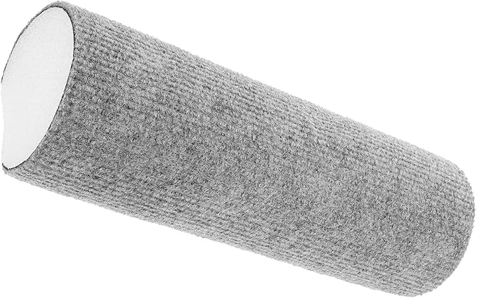 Beaupretty Reusable Cat Scratching Post Adhesive Base, Wear-Resistant Indoor Kitten Scratcher, 9x30cm Light Gray DIY Self-Adhesive Cat Climbing Tube for Home Use