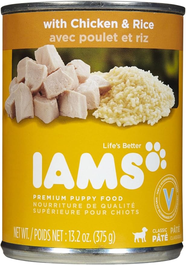 lams ProActive Health Puppy Ground Dinner with Chicken & Rice Premium Puppy Food, 13.2 Oz