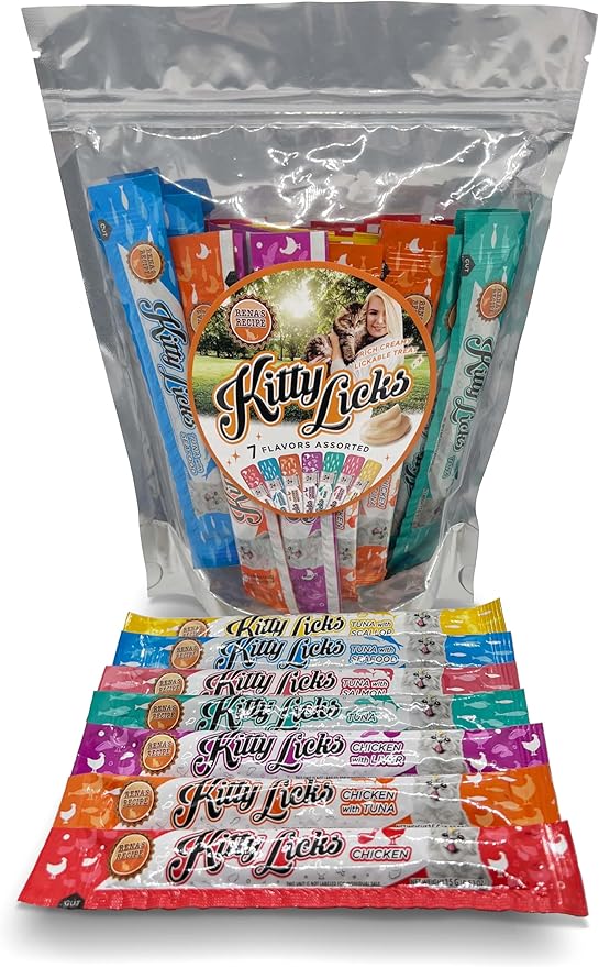 Rena's Recipe Kitty Licks Varieties (Chicken and Tuna) (28 Tubes)