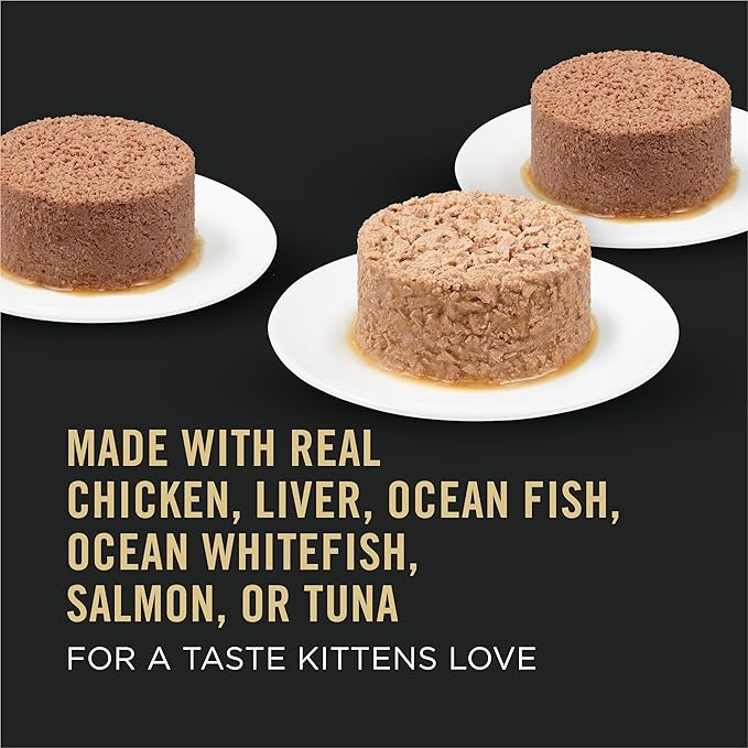 Purina Pro Plan High Protein Wet Kitten Food Variety Pack, Development Kitten Favorites - 3 oz. Cans,(Pack of 48)