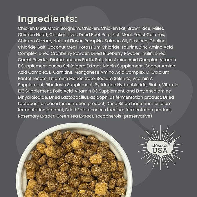 Muenster Perfect Balance Raw Chicken Kibble Mix with Freeze Dried Chicken for Dogs - High Protein, No Corn, Wheat, or Soy - Probiotic Dog Food Raw Treats for Healthy Gut - All Life Stages, 3.5 lb Bag