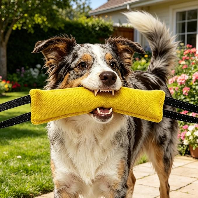 Dog Training Tool - Pet Fetch Supplies, 58x7cm Bite Resistant Dog Chew Toy for Training, Sturdy Structure with Flexible Texture, Reliable Animal Tool for Play Boosting and Pet Engaging